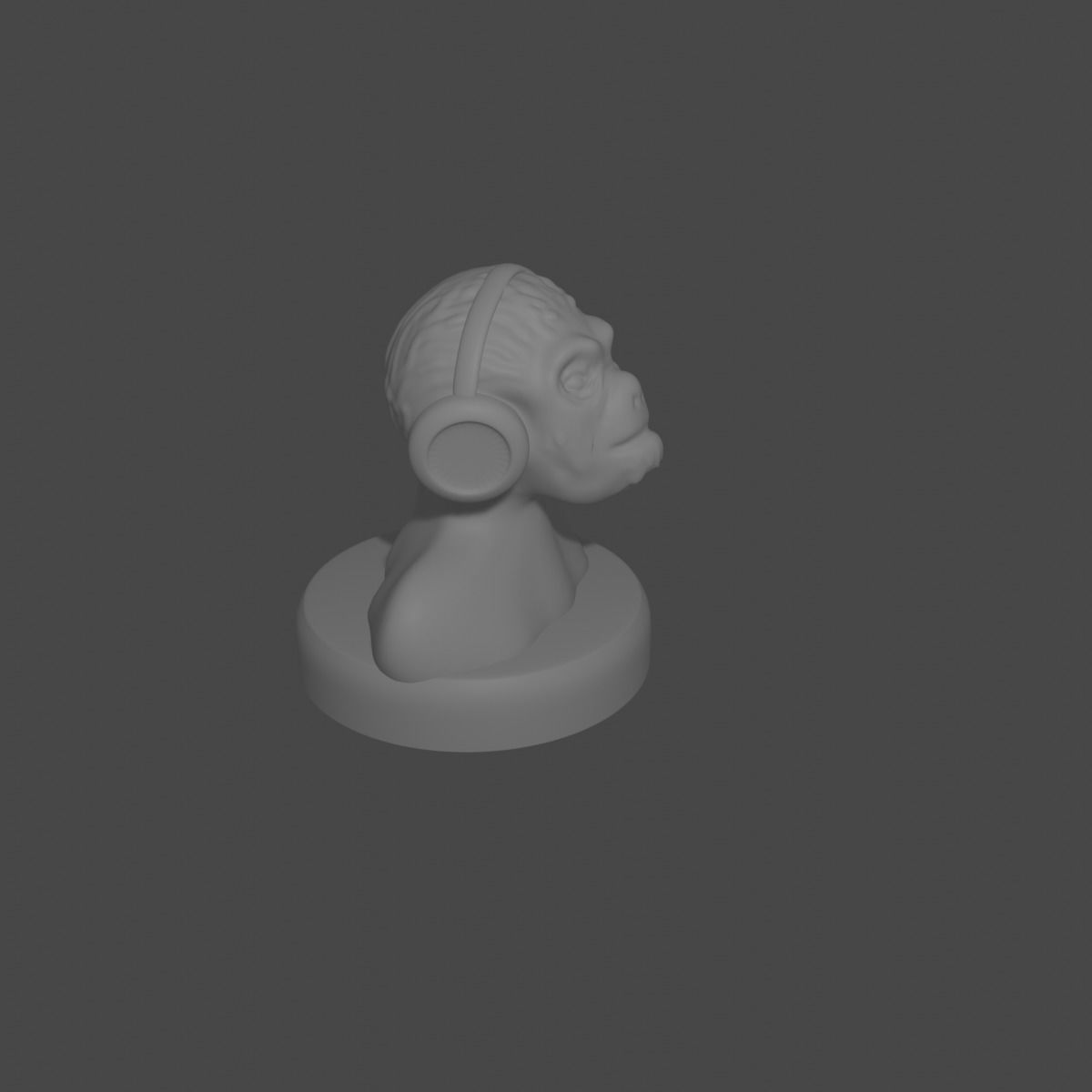 the three monkeys 3D print model_33