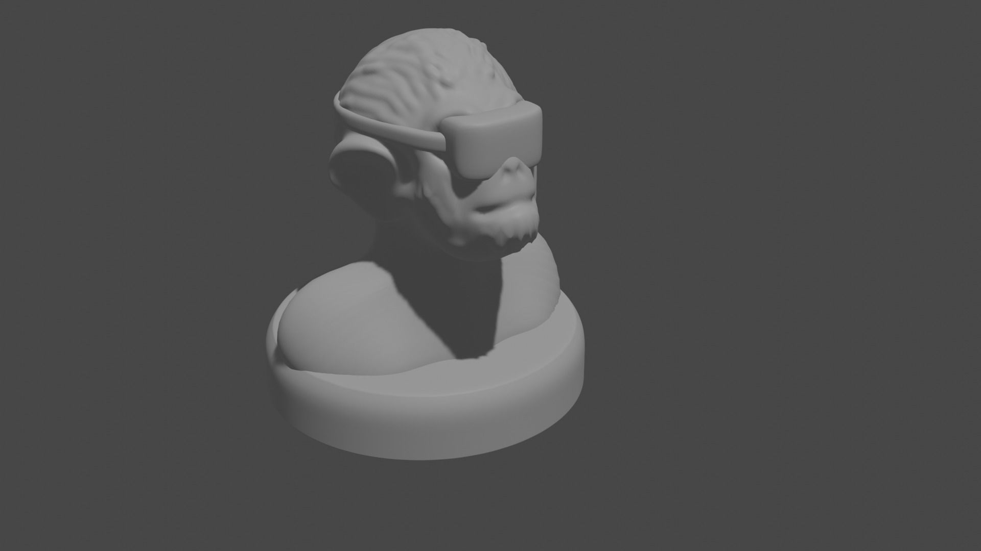 the three monkeys 3D print model_80