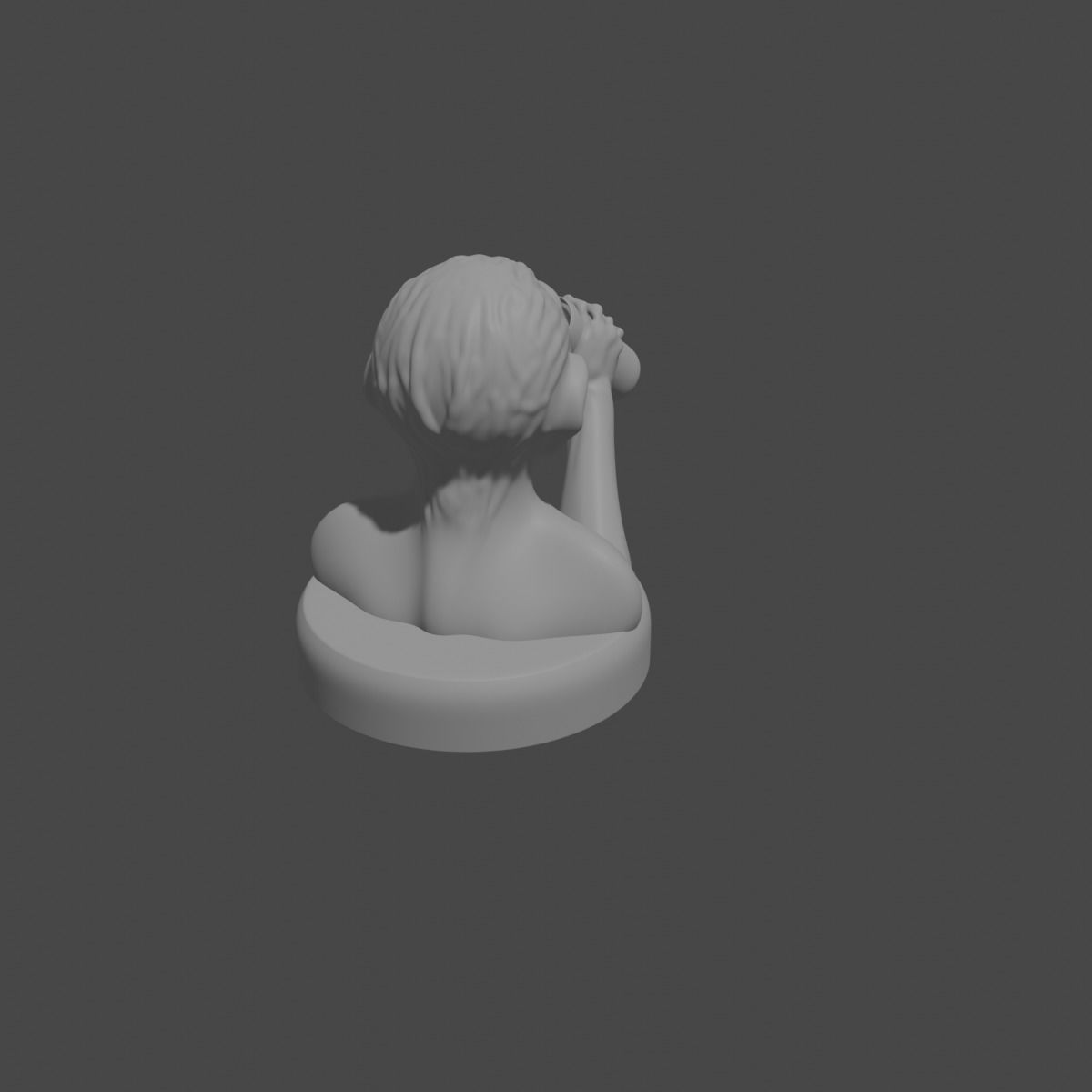 the three monkeys 3D print model_66