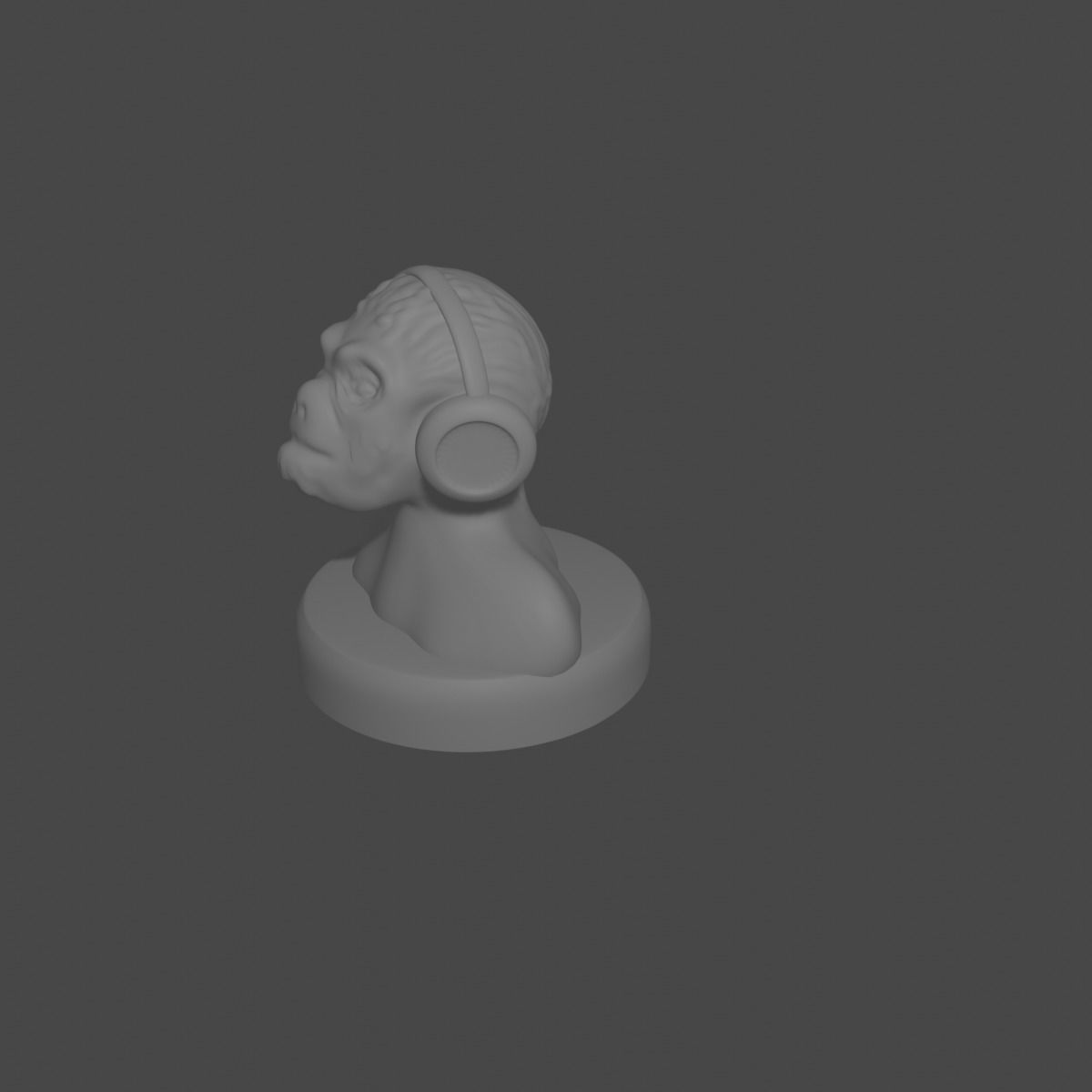 the three monkeys 3D print model_11