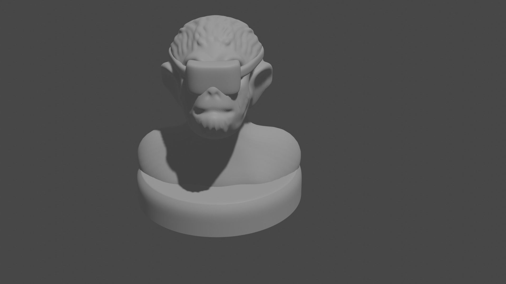 the three monkeys 3D print model_84