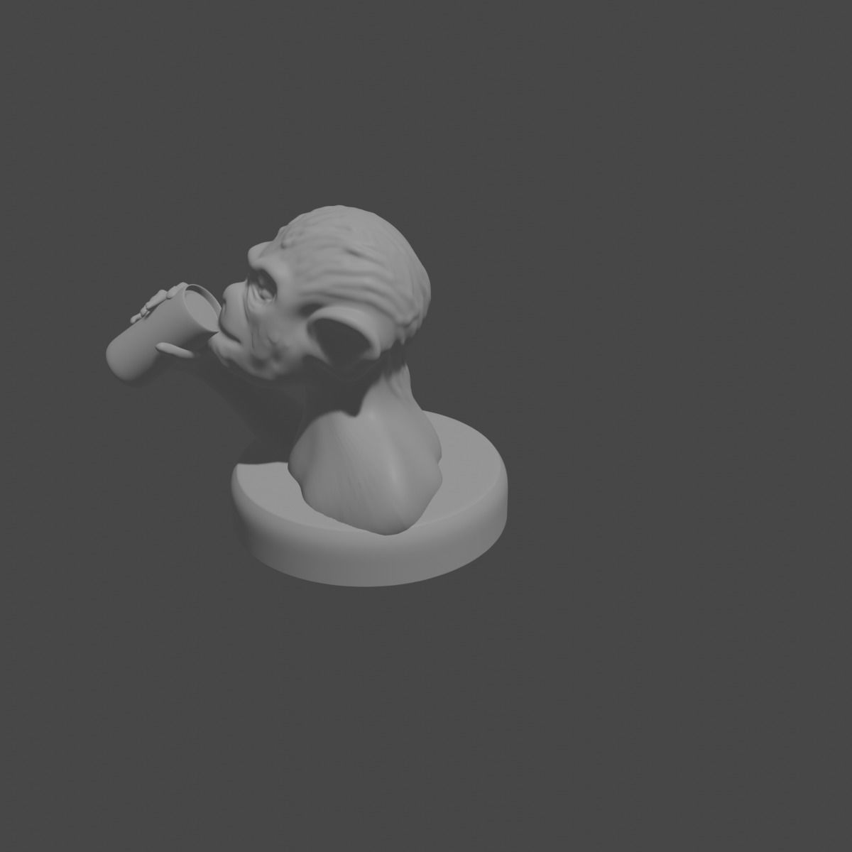 the three monkeys 3D print model_52