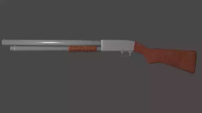 Shotgun gun with two barrels