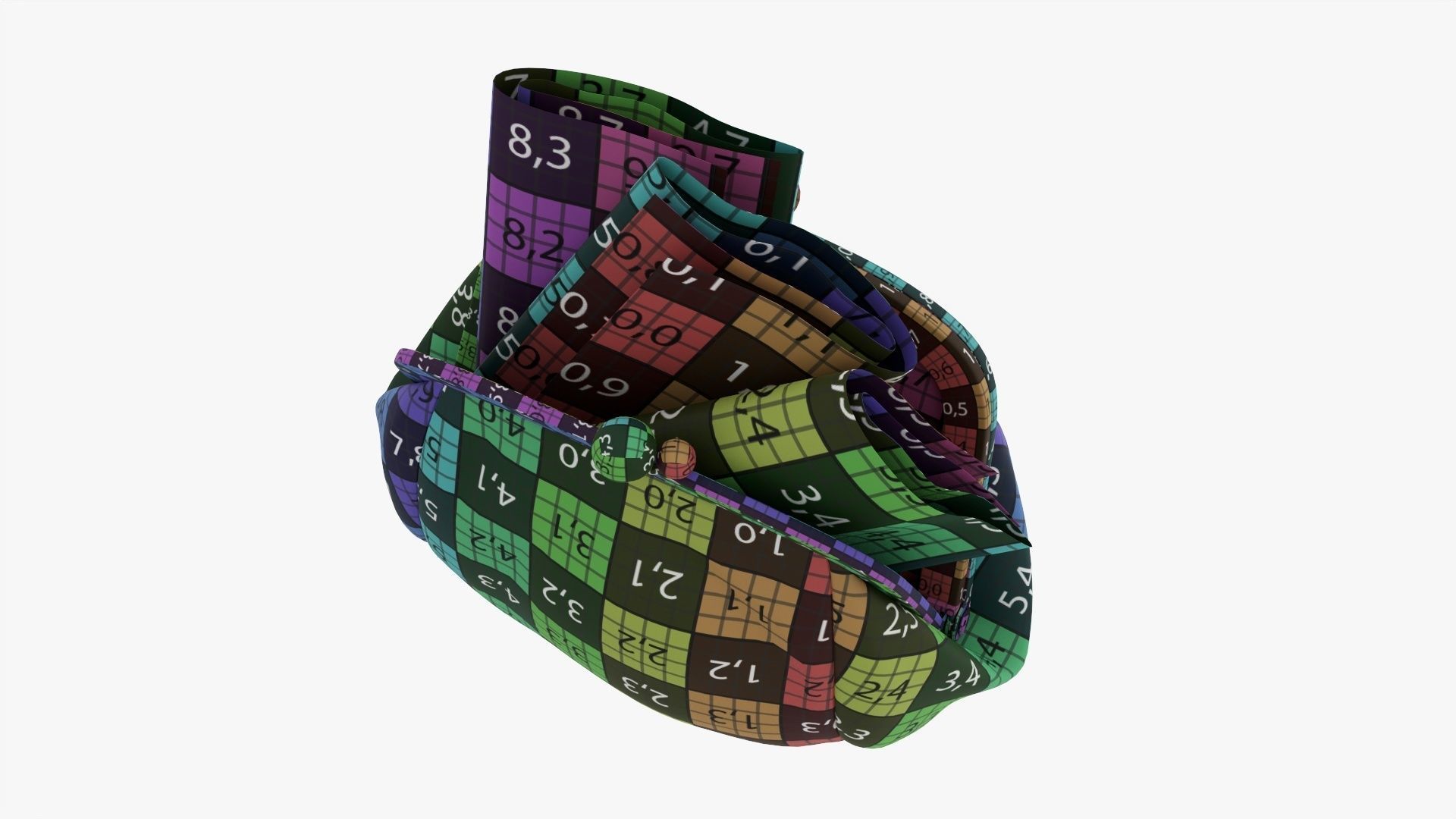 Female purse with banknotes 3D model_13