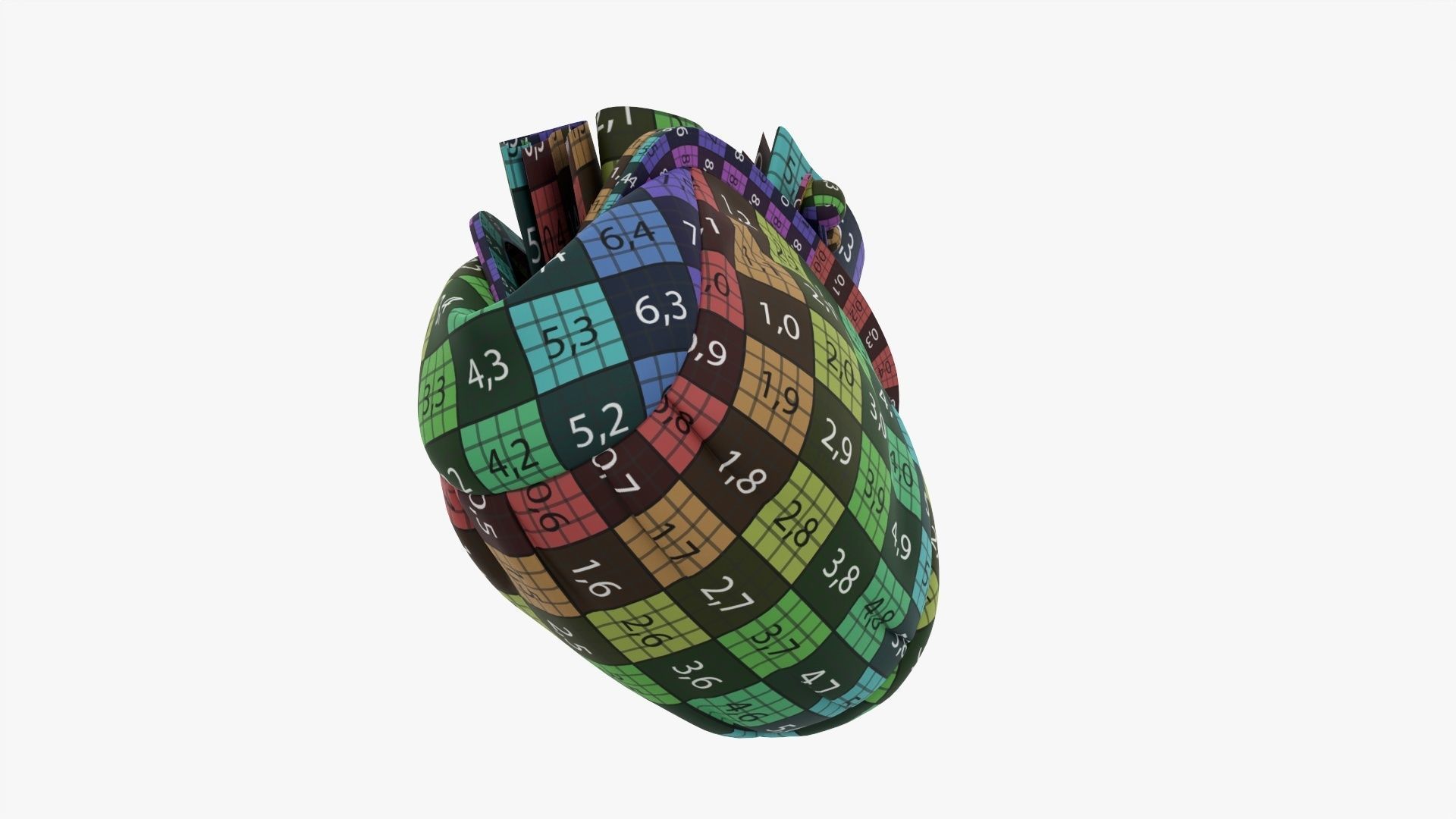 Female purse with banknotes 3D model_14