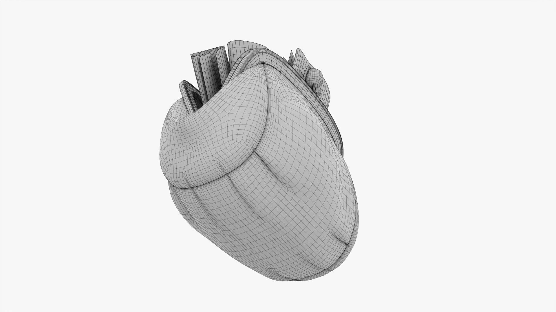 Female purse with banknotes 3D model_8