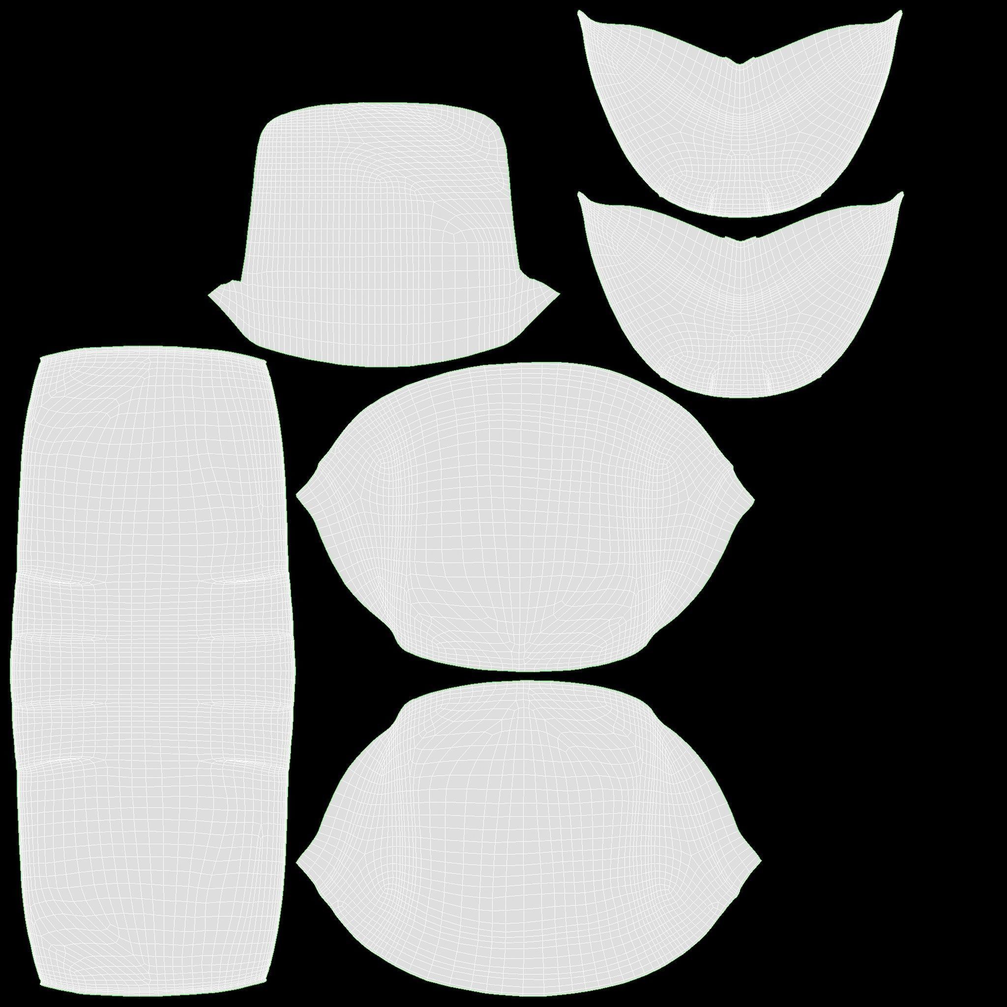 Female purse with banknotes 3D model_19