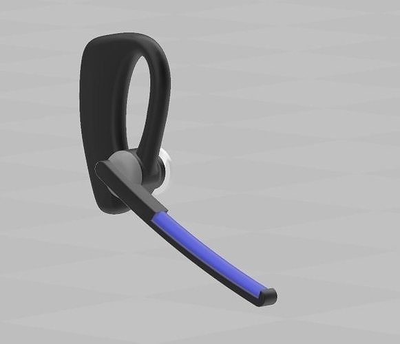 Nick Fury Cell Phone Blue Tooth Head Set 3D print model