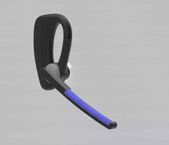 Nick Fury Cell Phone Blue Tooth Head Set 3D print model