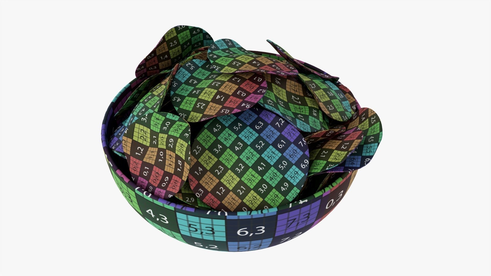 Potato chips in a bowl 02 3D model_13