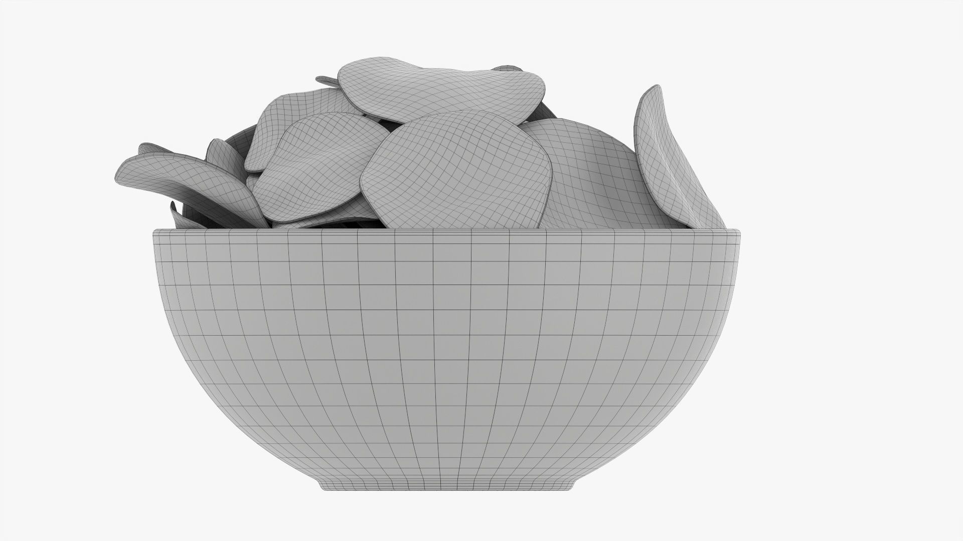 Potato chips in a bowl 02 3D model_10