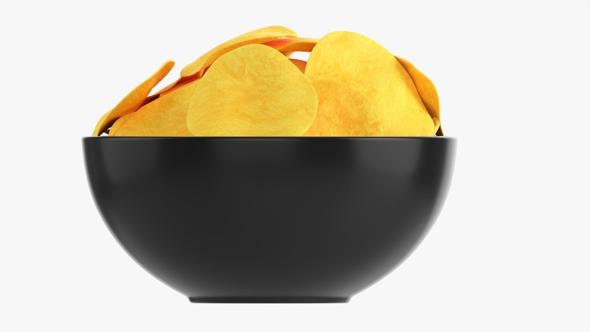 Potato chips in a bowl 02 3D model_3