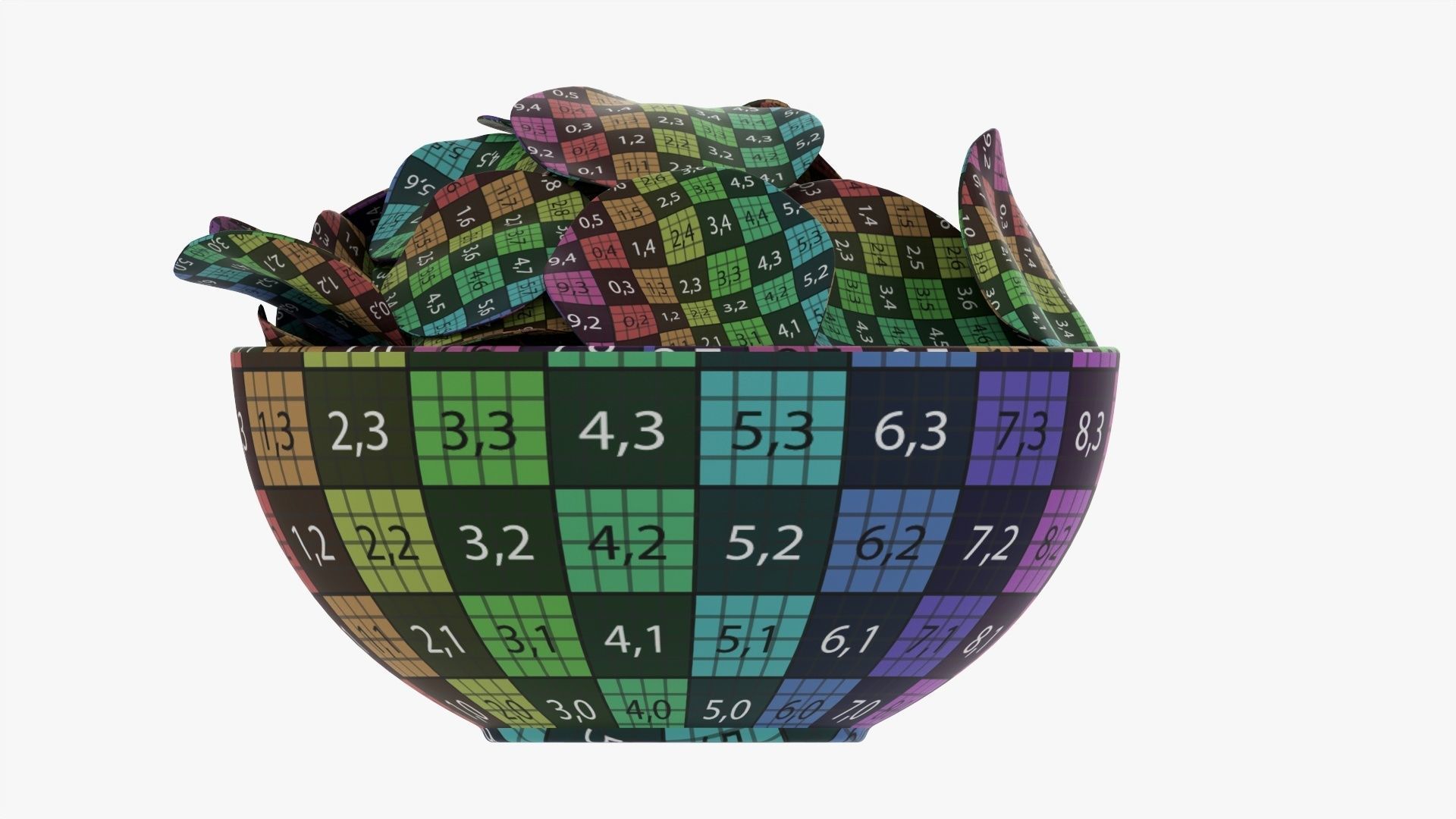 Potato chips in a bowl 02 3D model_16