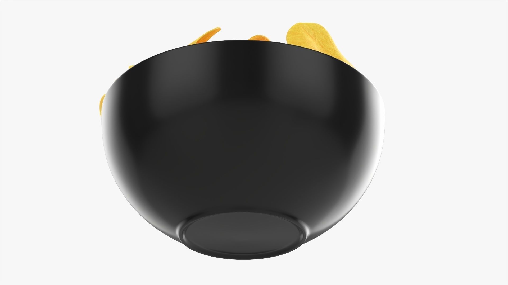 Potato chips in a bowl 02 3D model_2