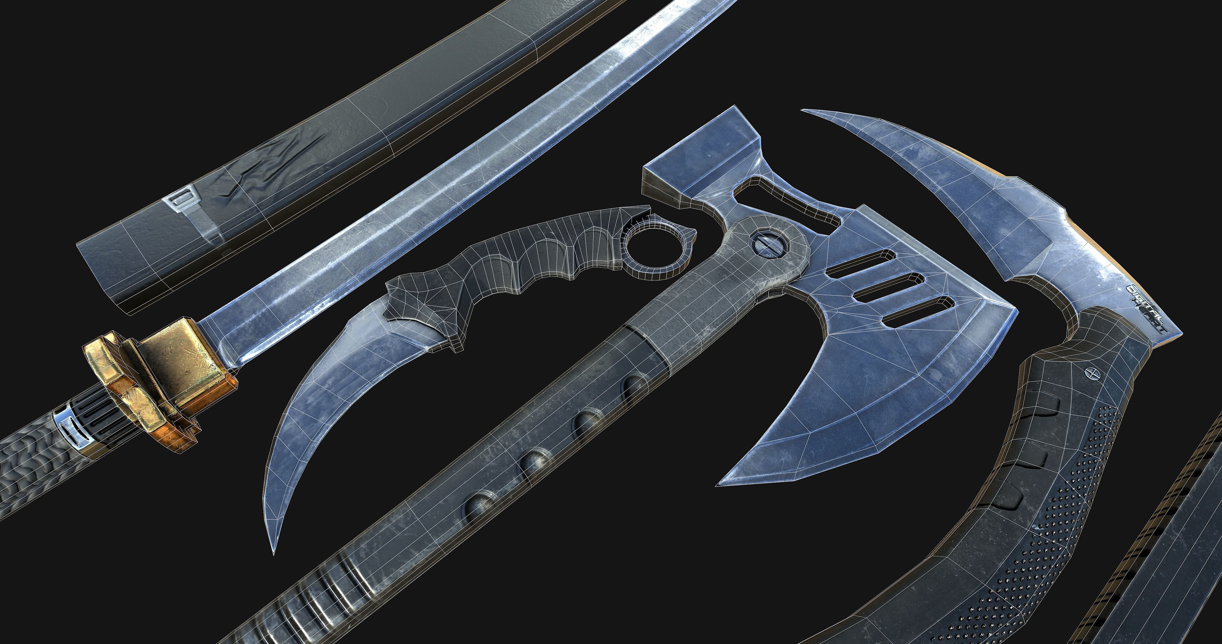3D model Melee weapons VR / AR / low poly CGTrader 3D model Melee weapons VR / AR / low poly CGTrader
