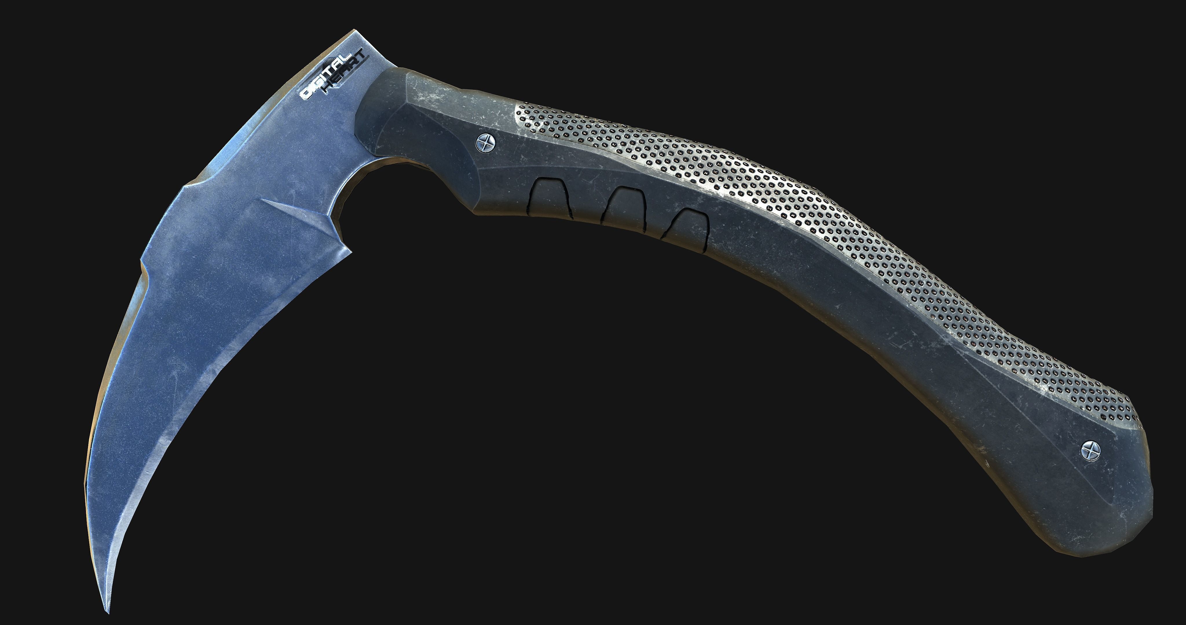 Melee weapons Low-poly 3D model_9