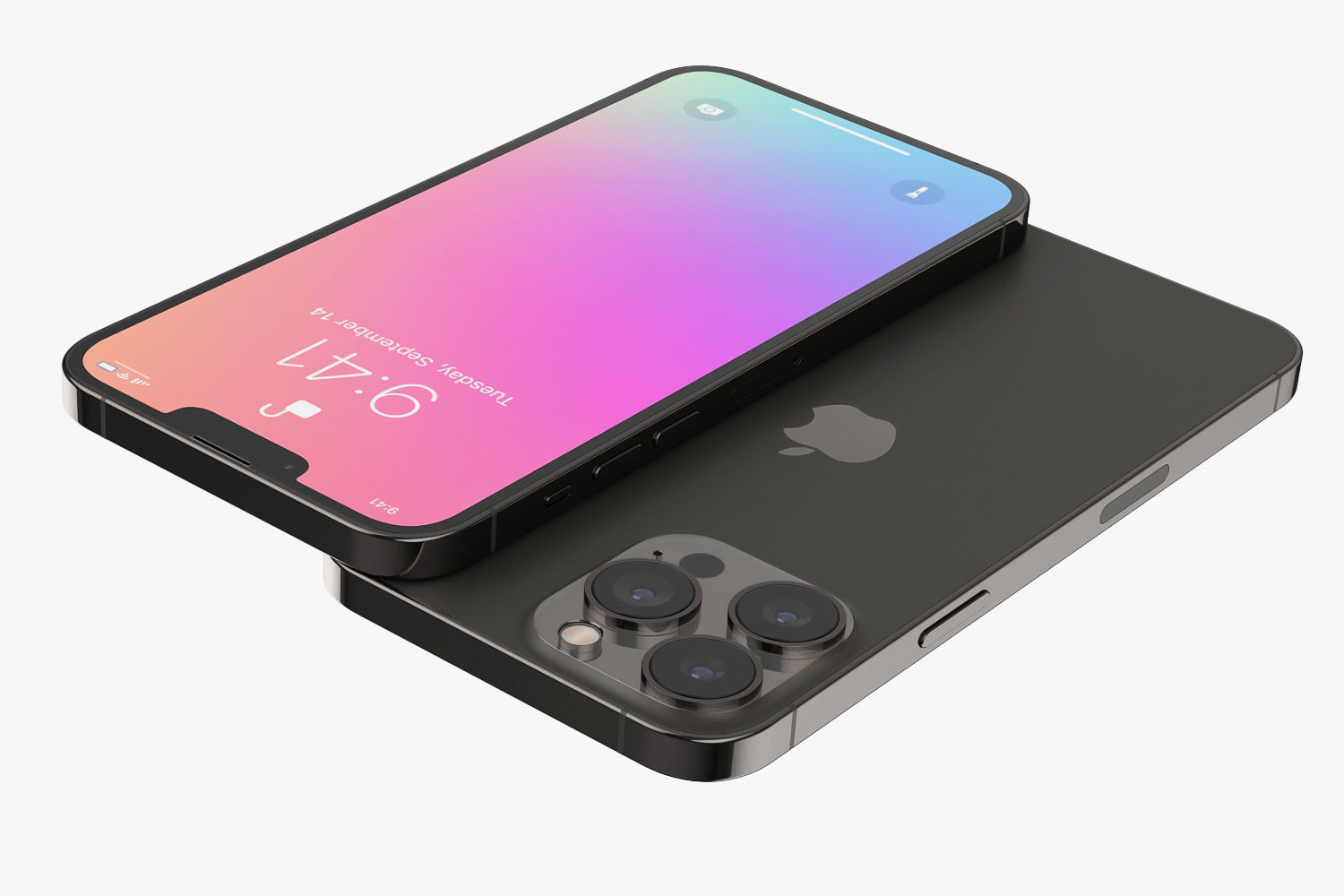 Apple iPhone 13 mini and 13 and 13 pro and 13 pro MAX v2 3D model_25