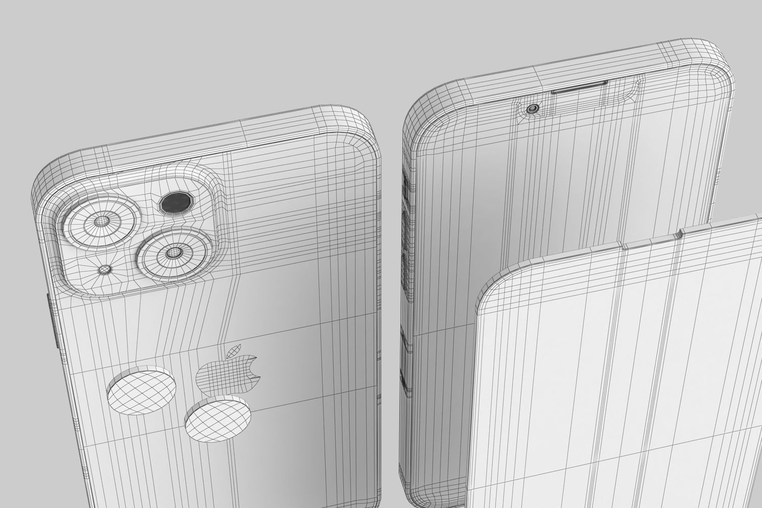 Apple iPhone 13 mini and 13 and 13 pro and 13 pro MAX v2 3D model_15