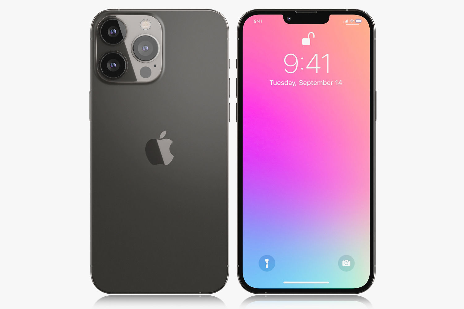 Apple iPhone 13 mini and 13 and 13 pro and 13 pro MAX v2 3D model_5