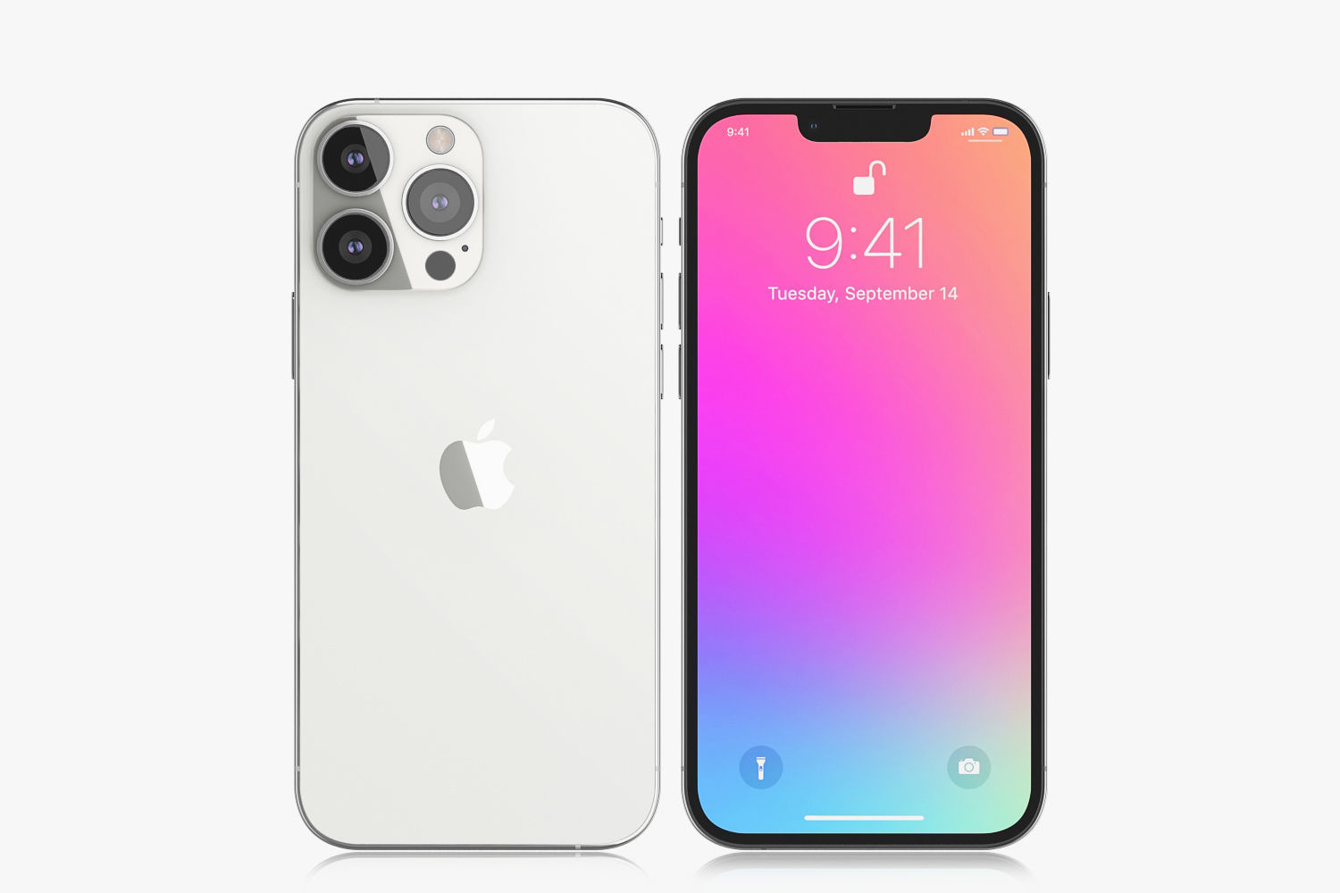 Apple iPhone 13 mini and 13 and 13 pro and 13 pro MAX v2 3D model_4