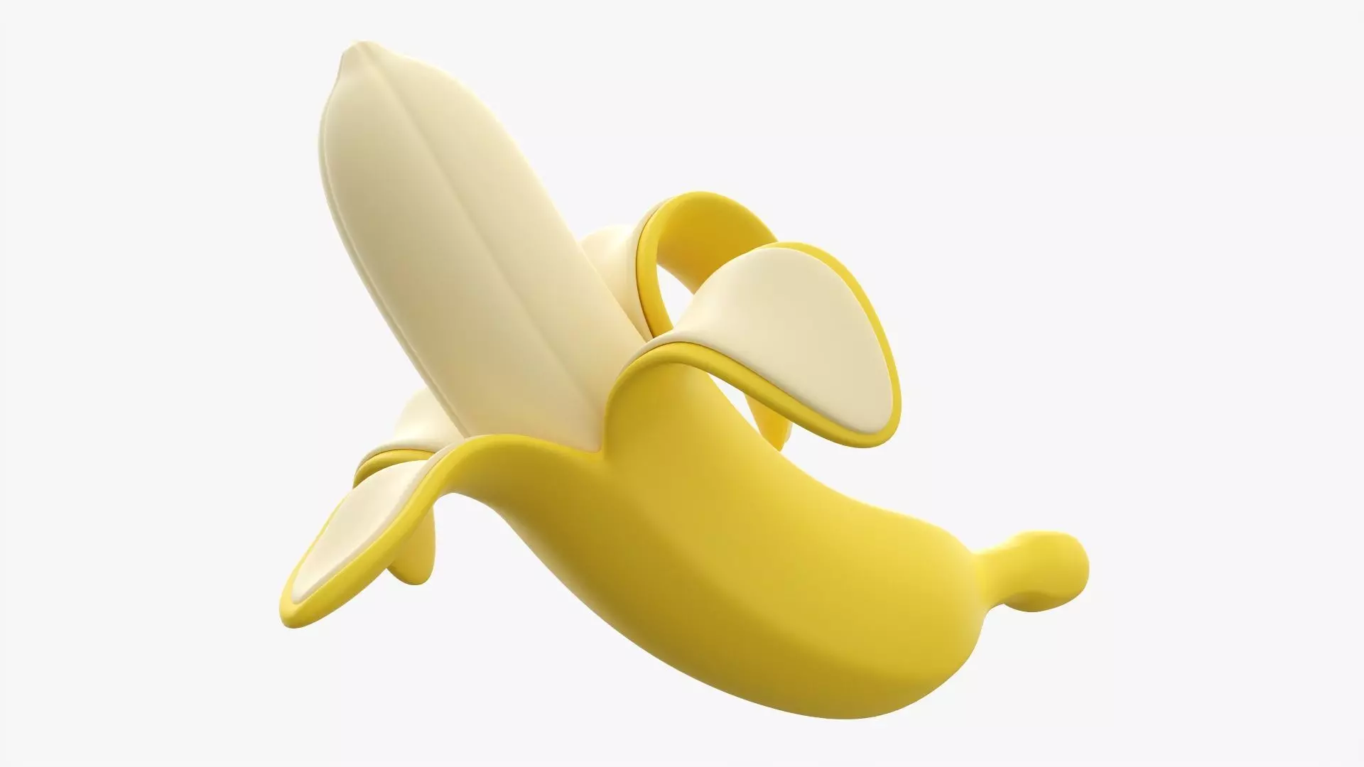 Banana fruit stylized 3D model