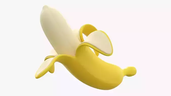 Banana fruit stylized  3D model