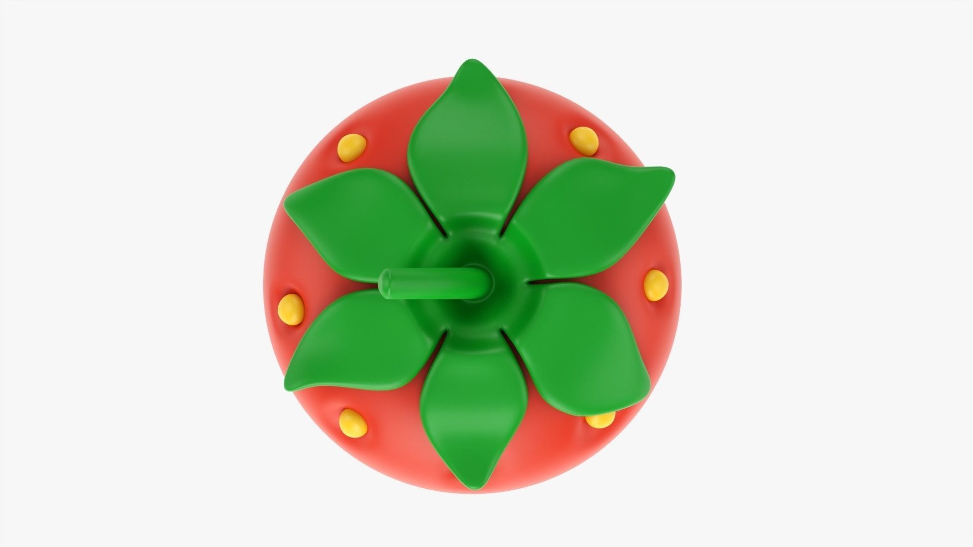 Strawberry stylized 3D model_5