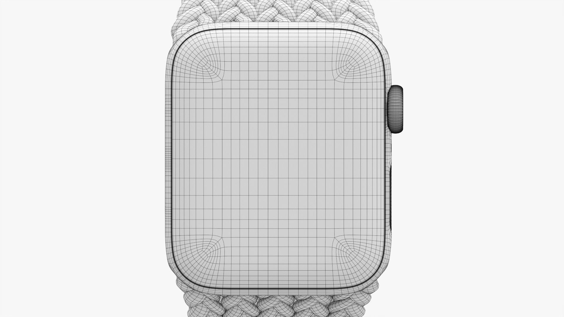 Apple Watch Series 6 braided solo loop blue 3D model_17