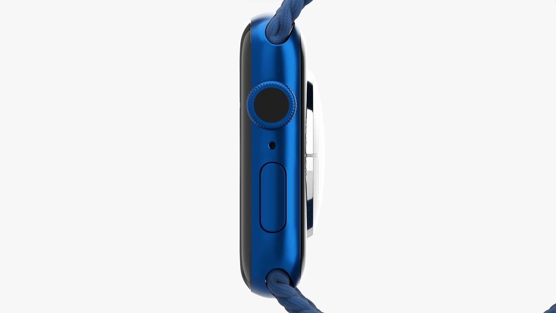 Apple Watch Series 6 braided solo loop blue 3D model_9
