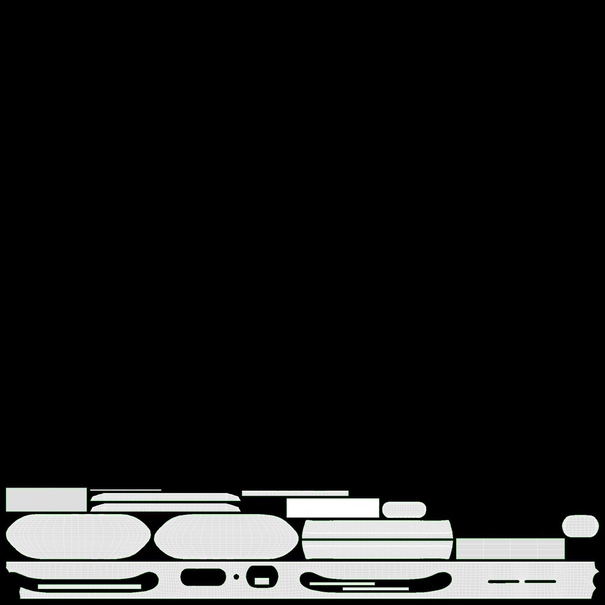 Apple Watch Series 6 braided solo loop blue 3D model_33