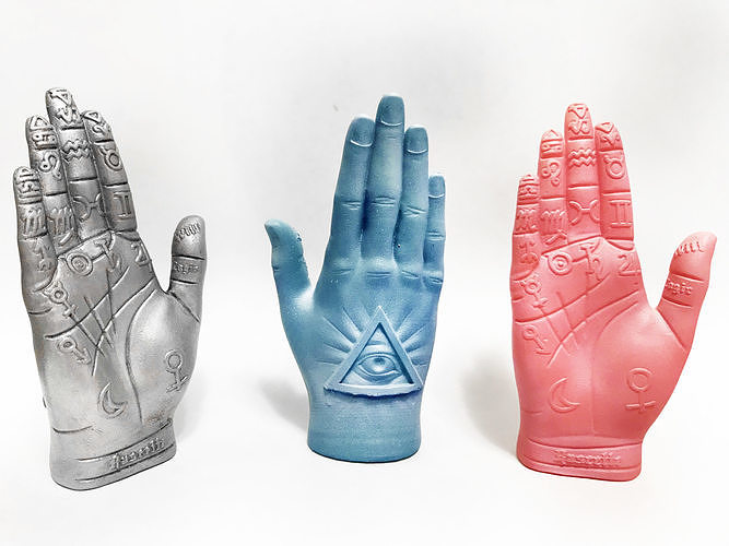 Palm Reading Hand 3D print model