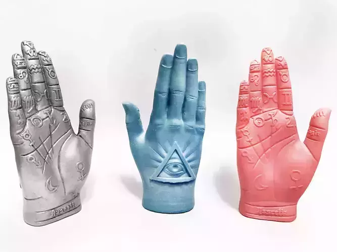 Palm Reading Hand 3D print model
