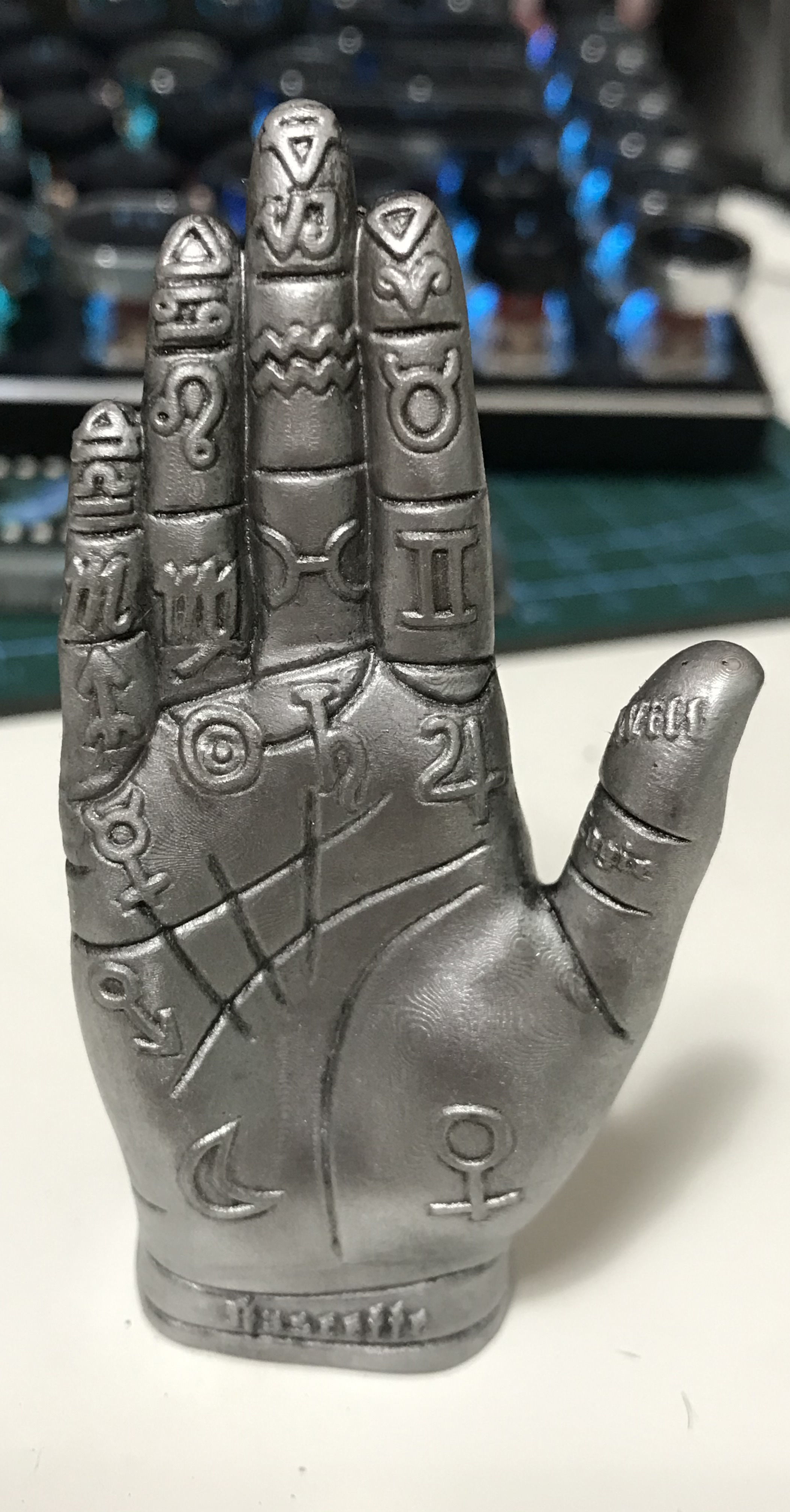 Palm Reading Hand 3D print model_2