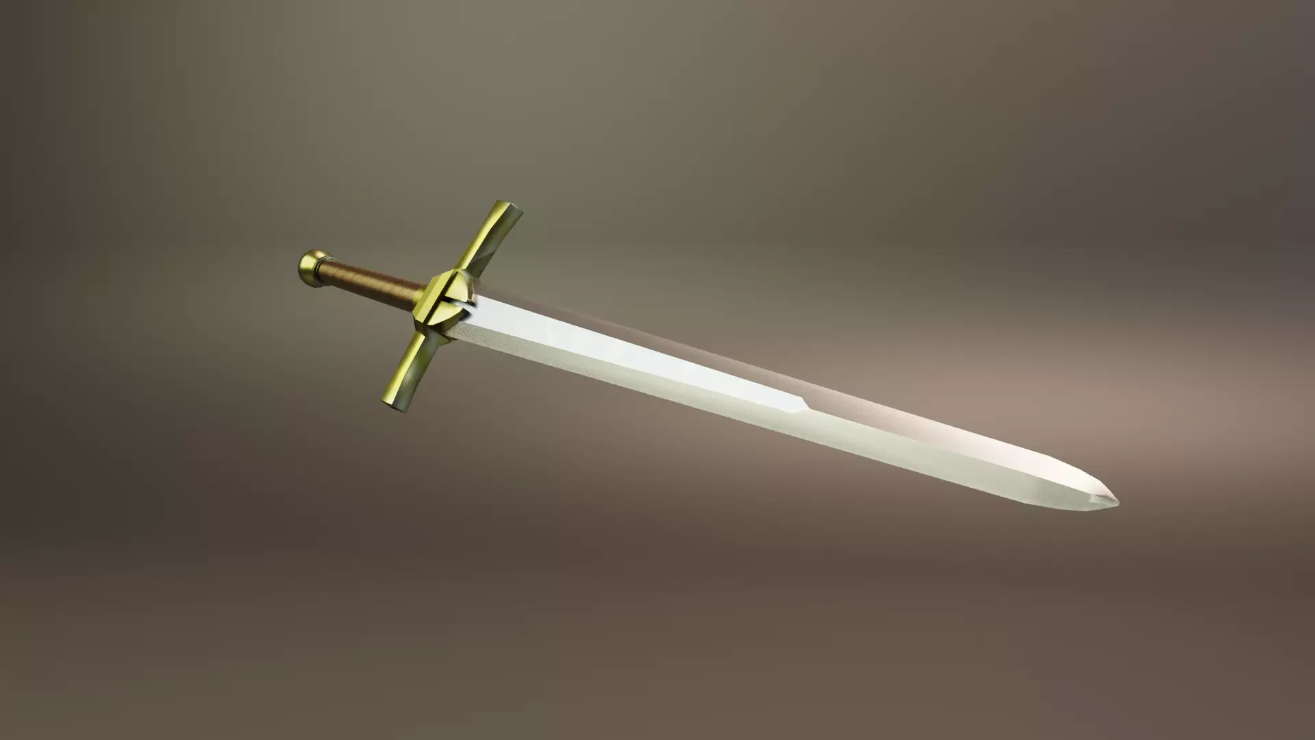 Sword Low-poly 3D model Low-poly 3D model