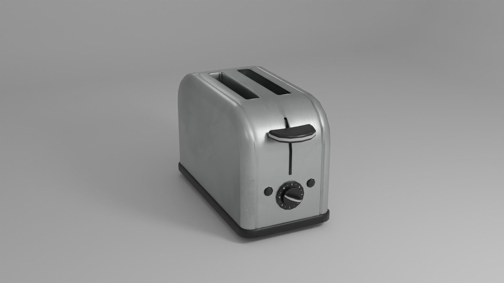 Toaster Low-poly 3D model_1