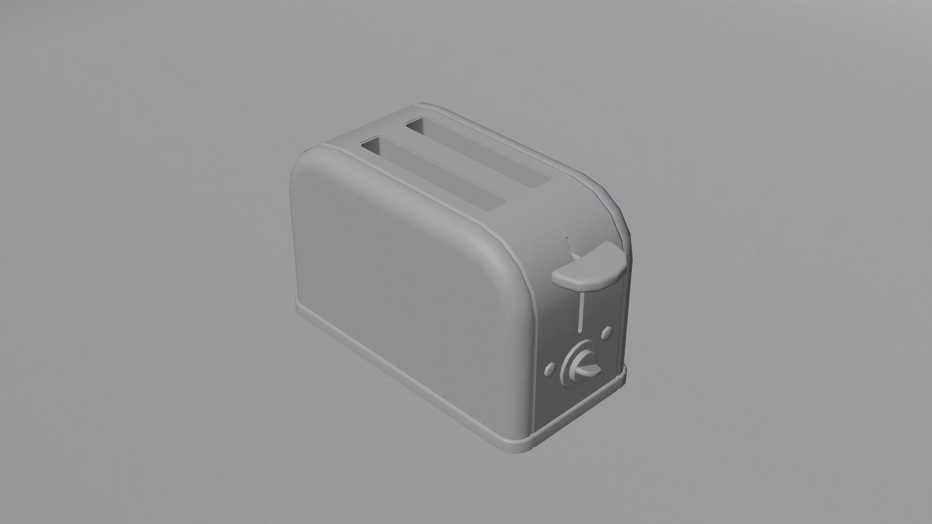 Toaster Low-poly 3D model_5