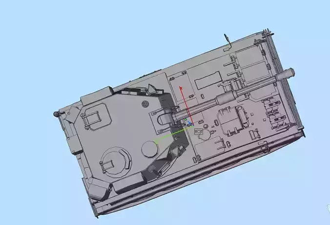 SELF PROPELLED GUN Low-poly 3D model