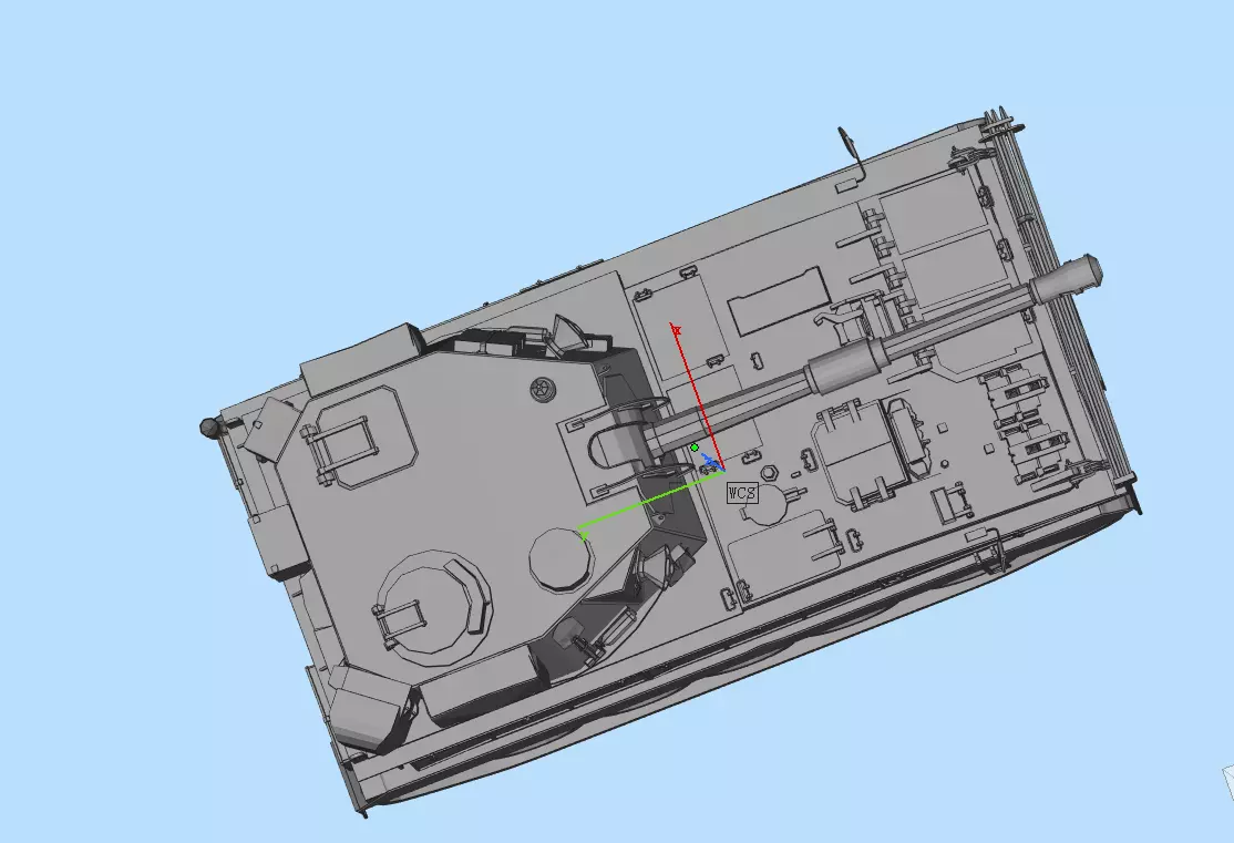 SELF PROPELLED GUN Low-poly 3D model_0