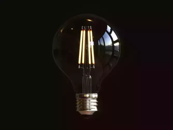 Bulb 3d model edison led light