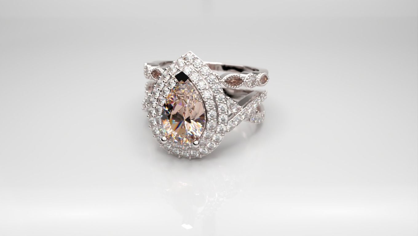 Twist Ring 3D print model_7