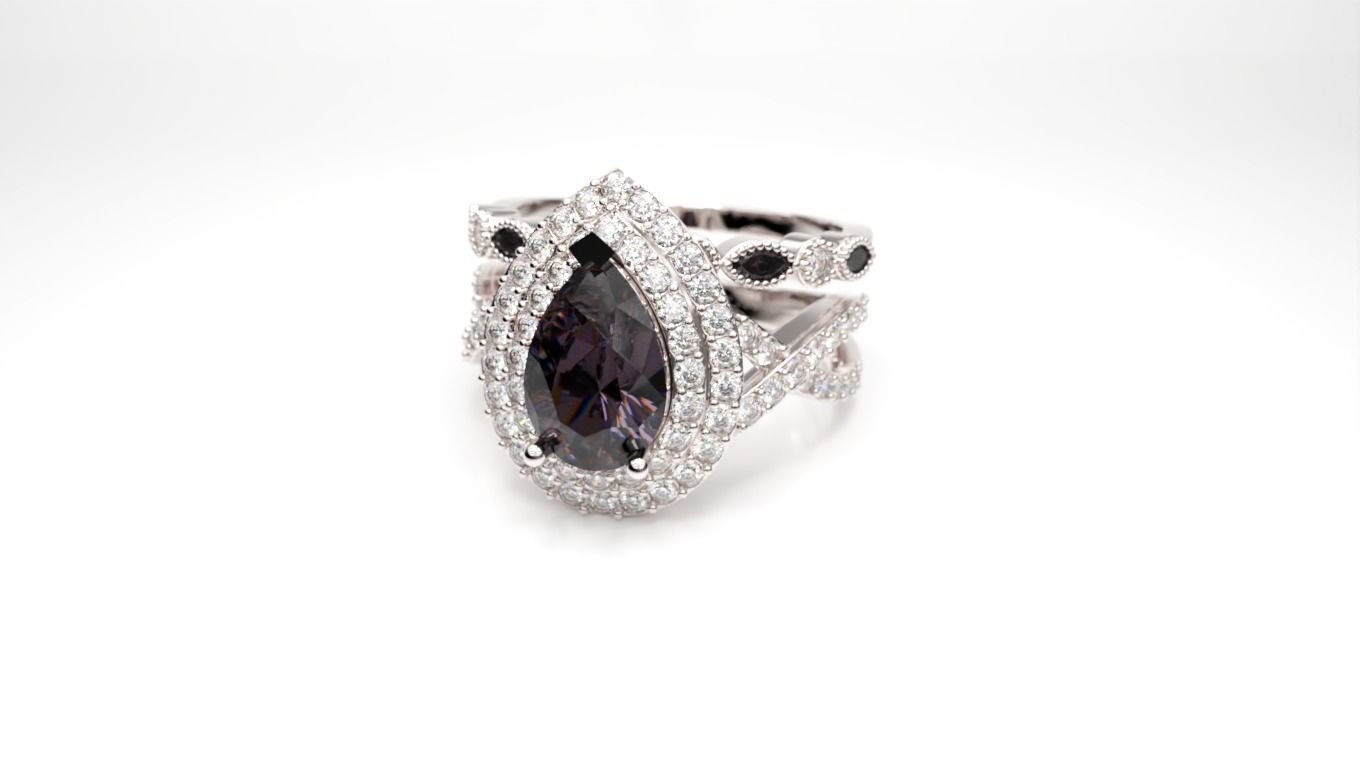 Twist Ring 3D print model_3