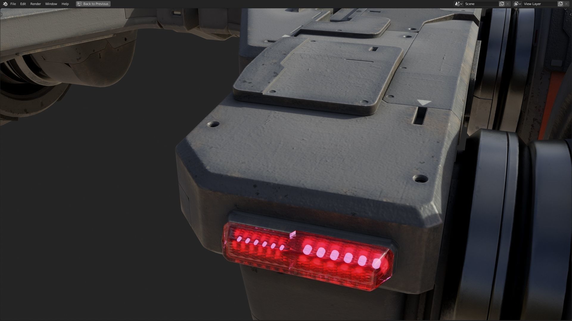 scifi-model547 armored vehicle with wheels 3D model_4