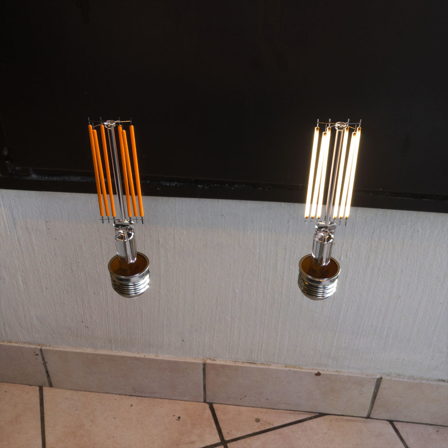 Globe light bulb 3D model_7