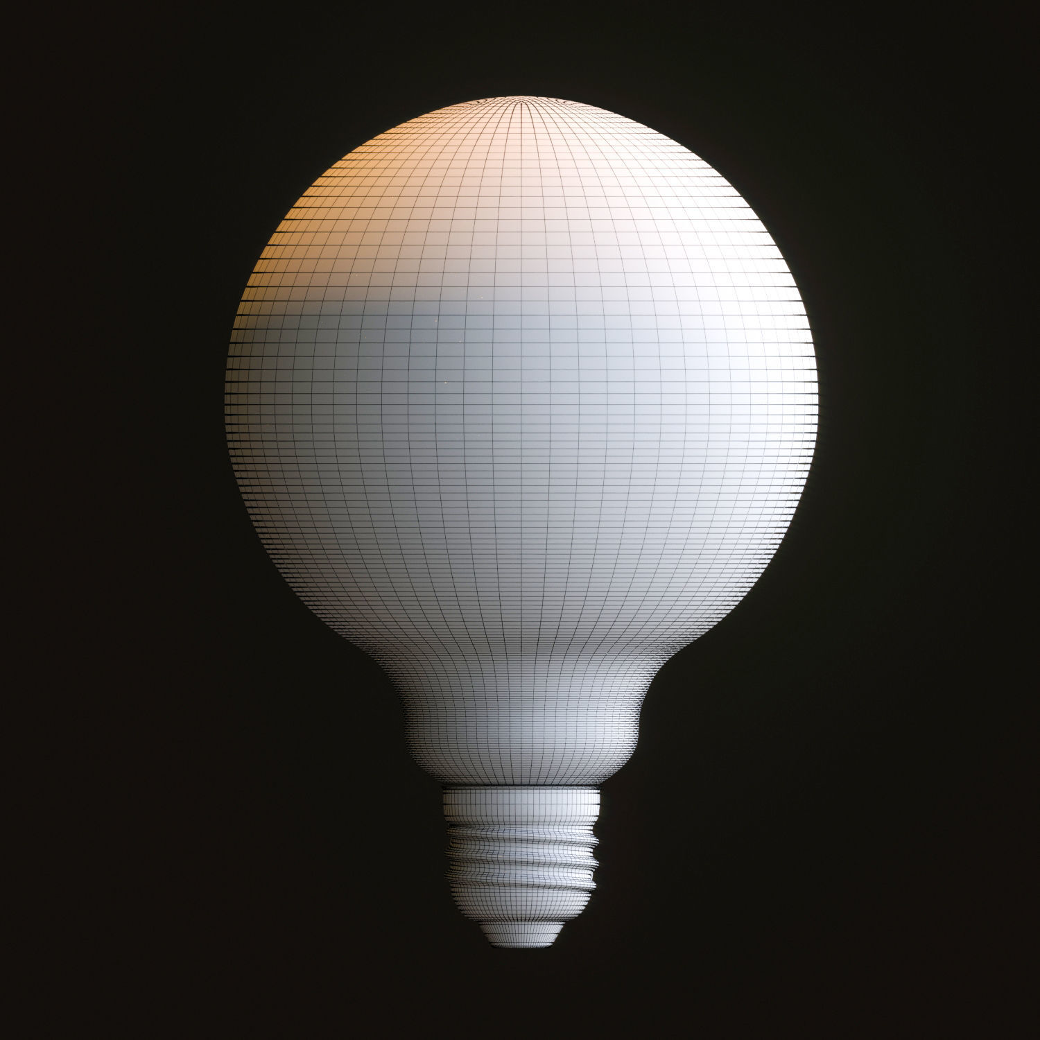 Globe light bulb 3D model_11
