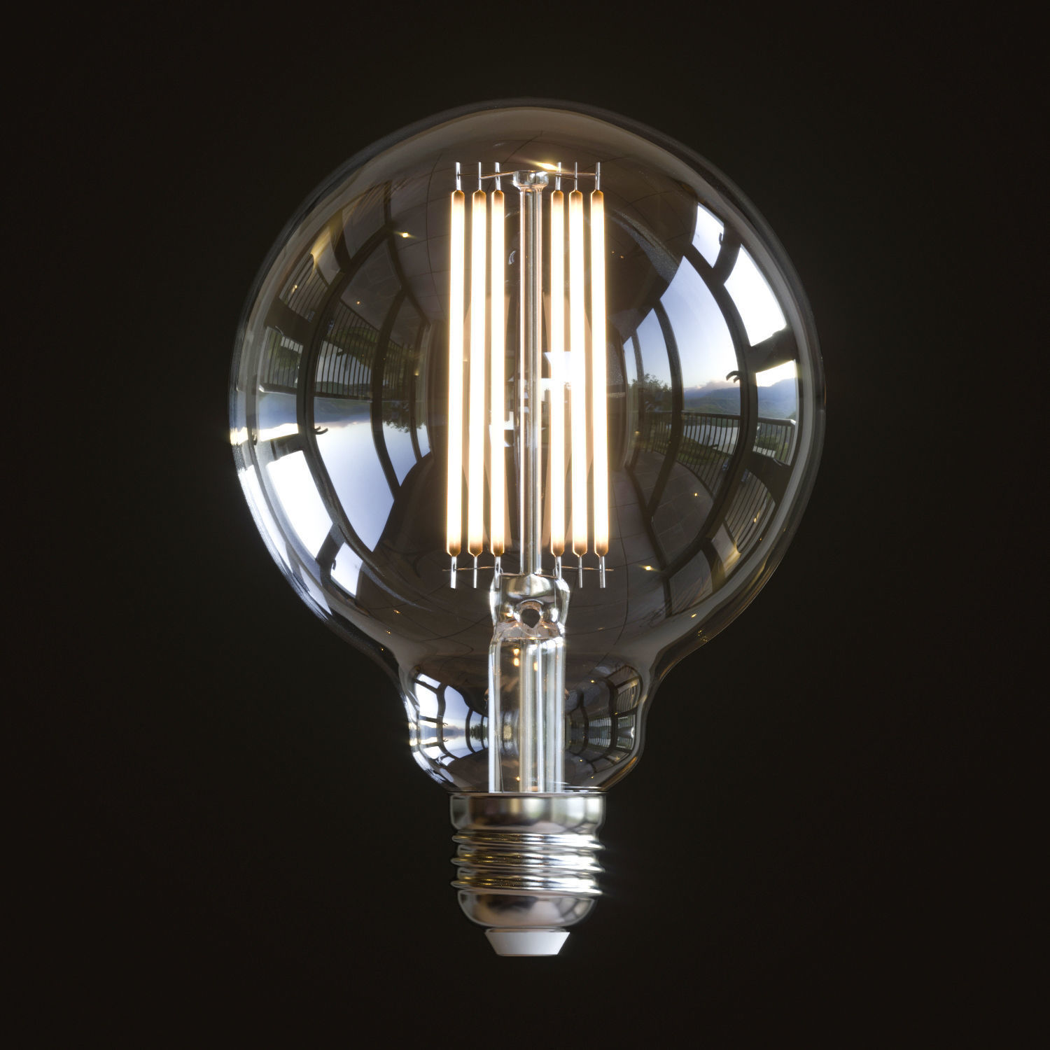 Globe light bulb 3D model_12