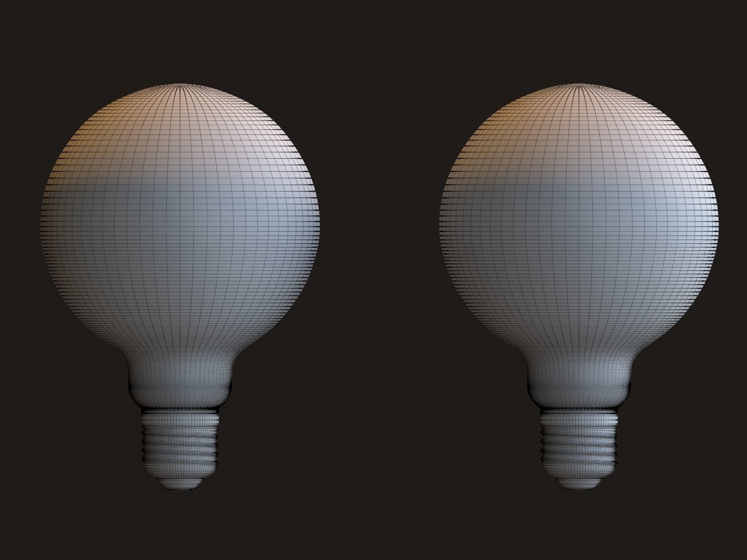 Globe light bulb 3D model_7