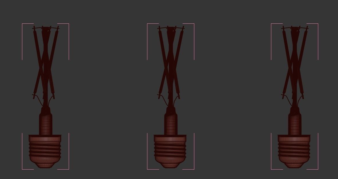 Globe light bulb 3D model_6