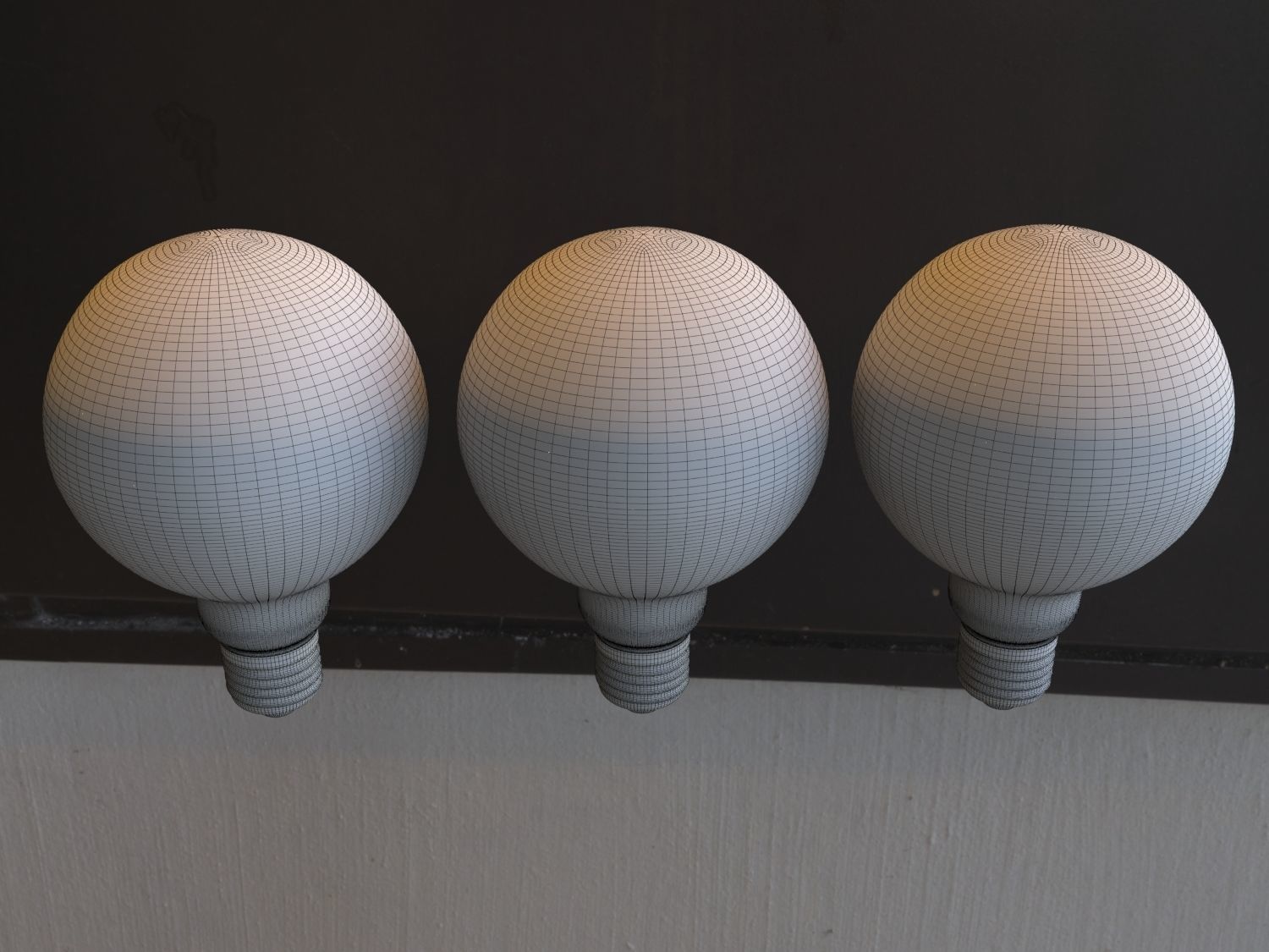 Globe light bulb 3D model_13