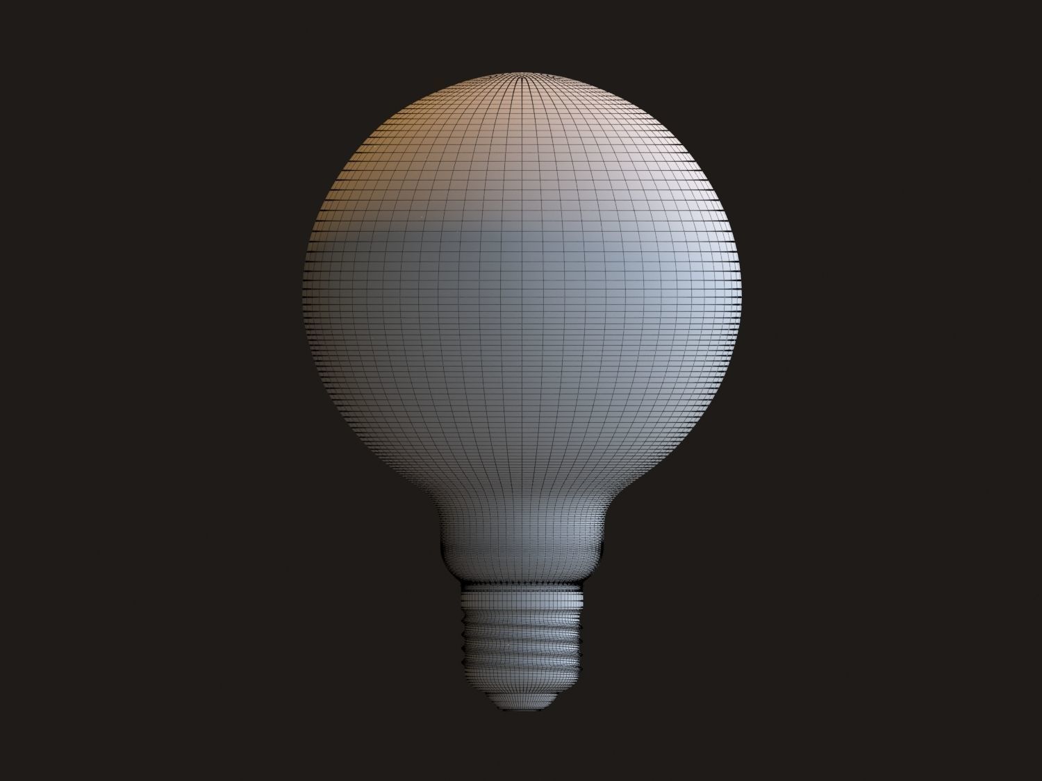 Globe light bulb 3D model_11