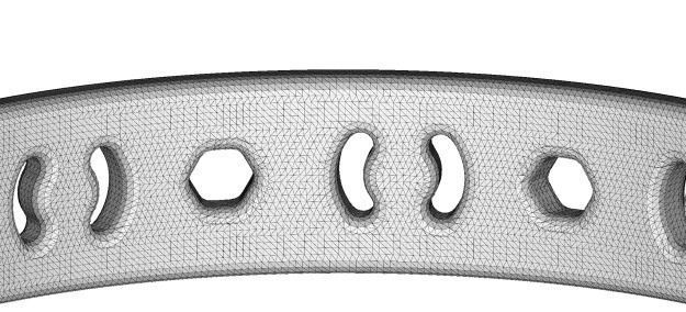 Embracing Fancy Bangle 3D print model_3